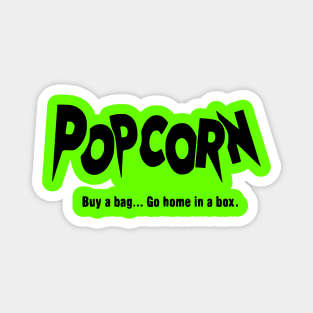 Popcorn - "Classic Logo" HORROR MOVIE NostaljunkPod Magnet