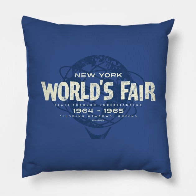 1964-65 World's Fair, New York - Unisphere Pillow by deadmansupplyco