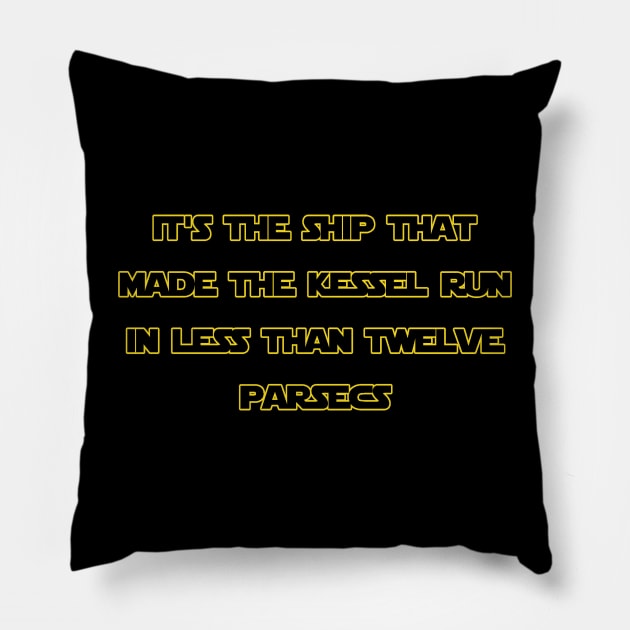 Kessel Run Pillow by Flyingpanda