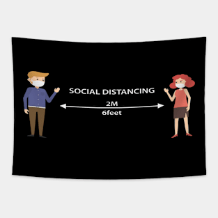 social distancing Tapestry