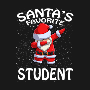 Santas Favorite Student Christmas T-Shirt