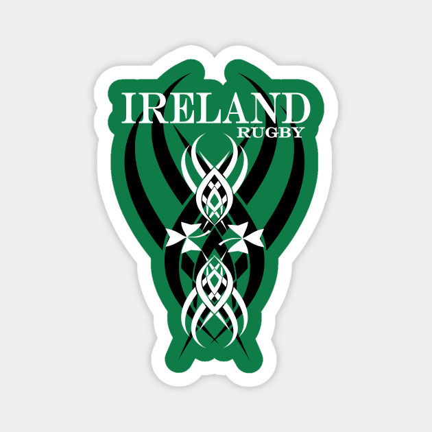 Ireland Rugby 6 Nations Championship Celtic Tattoo Logo Magnet by CGD