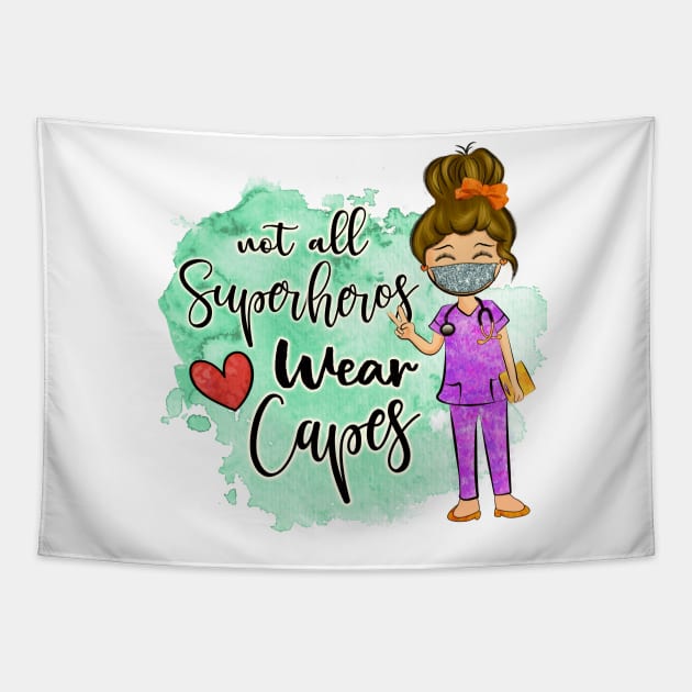 Not All Superheros Wear Capes Tapestry by koolteas