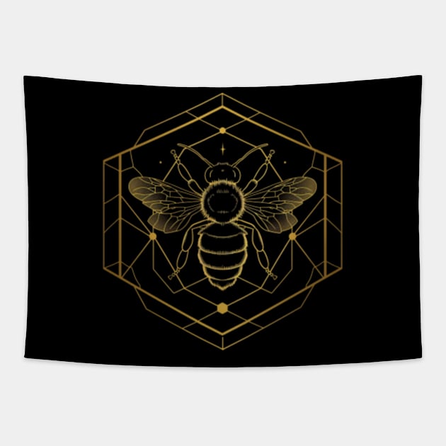Salute To Hardworking Bees Tapestry by Pippa Koning