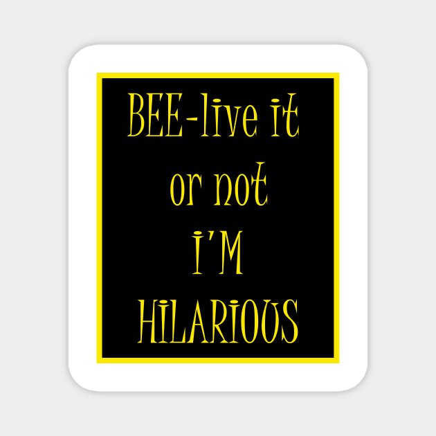 Bees lover funny gift Magnet by Bookshelfsells 