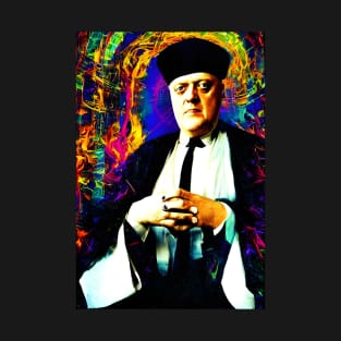 Cyberpunk Aleister Crowley The Great Beast of Thelema painted in a Surrealist and Impressionist style T-Shirt