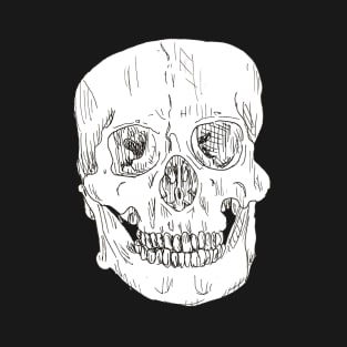 Skull Line Drawing T-Shirt