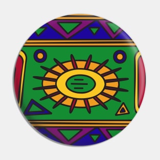 Ethnic background folk african pattern Pin