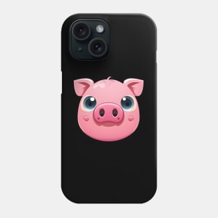 Cute Pink Pig Face Phone Case