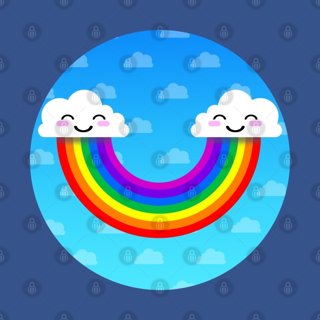 Cute Rainbow Smile by robotface