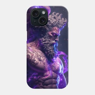 Greece god from space with stars Phone Case