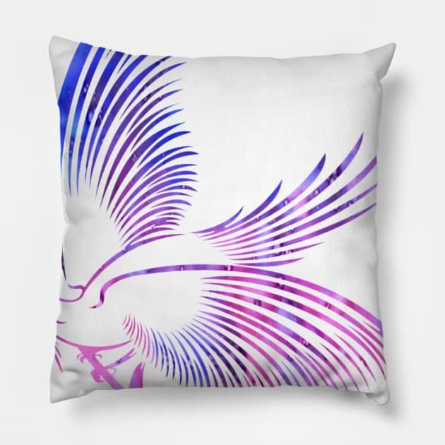 bird fly 2 Pillow by Verisman