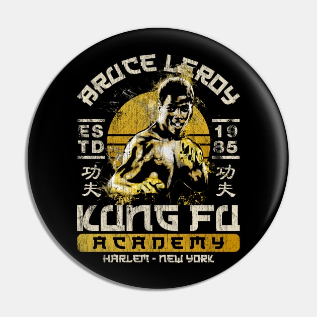 Vintage Bruce Leroy Kung Fu Academy Pin by sepatubau77