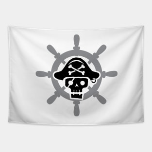 Just a Black Pirat Skull Tapestry