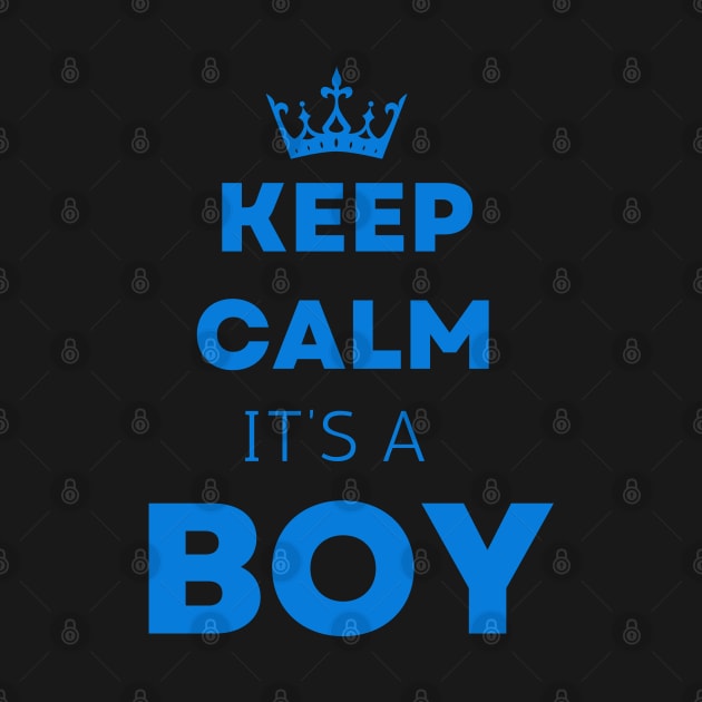 Ceep calm  it's a boy " new mom gift" & "new dad gift" "it's a boy pregnancy" newborn, mother of boy, dad of boy gift by Maroon55