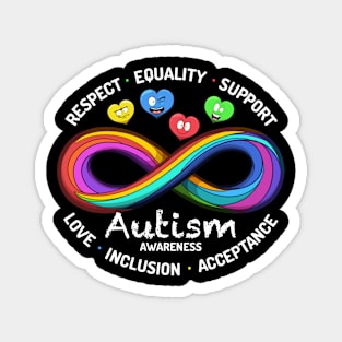 Autism Awareness Cartoon Magnet