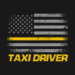 Vintage USA Flag Taxi Driver T-Shirt