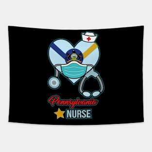 Pennsylvania Nurse - Love RN LPN CNA State Nursing Gift Tapestry