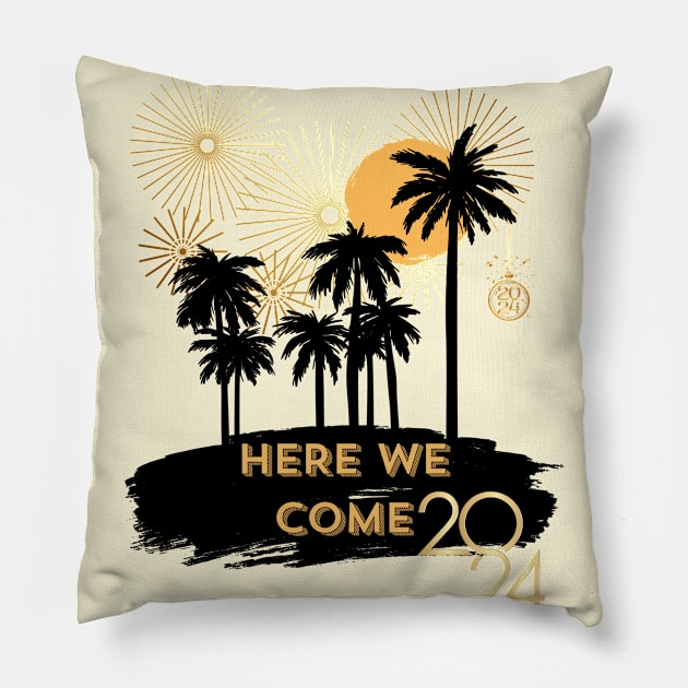 here we come 2024 Pillow by WOLVES STORE