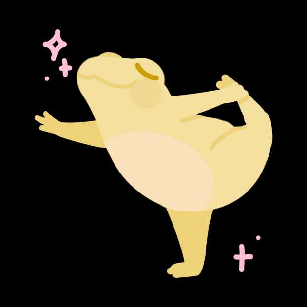 A Yellow Frog Dancing Ballet by truong-artist-C
