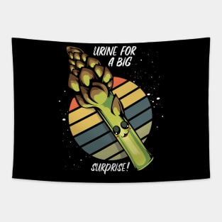 Asparagus - Urine For A Big Surprise! Funny Vegetable Pun Tapestry