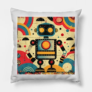 robots themed Pillow