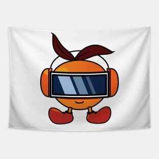 orange vr Tapestry