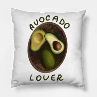 Avocado lover design vegan art Pillow