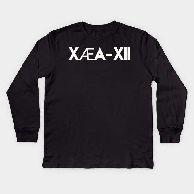 Elon Musks Son X Ae A Xii Grimes Son White Text Xaea Xii Elon Musk Son Name Kinder Long Sleeve T Shirt Teepublic De