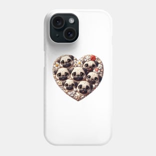 I Love Pugs Phone Case