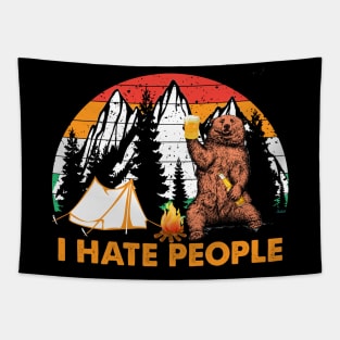 I hate people Sloth Hiking Camping Lover, Hiking Lover, Climping Lover,Camping Gift Tapestry