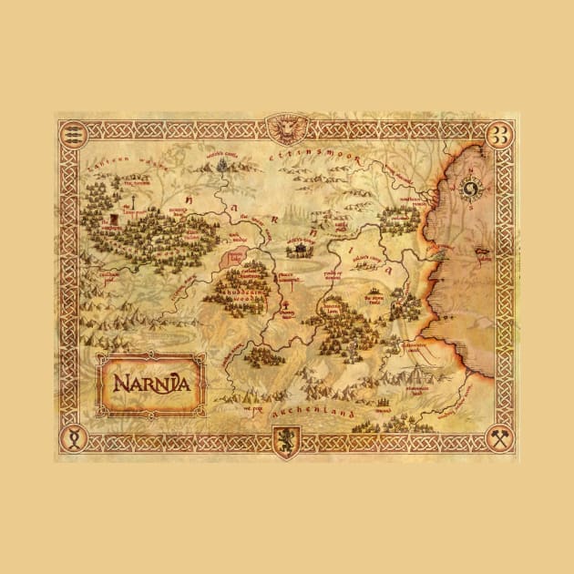 Map of Narnia by booksnbobs