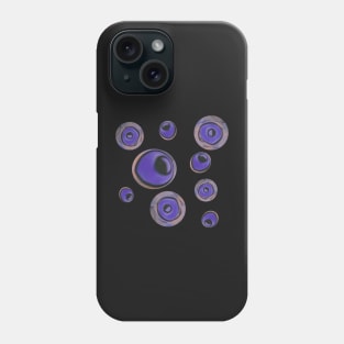 Purple spheres Phone Case