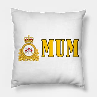 Bold design for anyone whose Mum or Dad serves in the Canadian Armed Forces Pillow