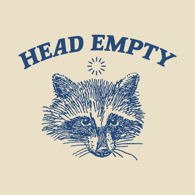 head empty raccoon shirt, Retro Cartoon T Shirt, Weird T Shirt, Meme T Shirt, Trash Panda T Shirt, Unisex by ILOVEY2K