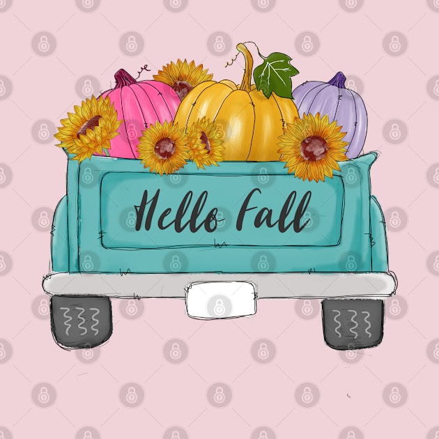 Hello fall truck by Peach Lily Rainbow