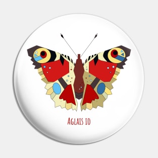 Peacock butterfly Pin