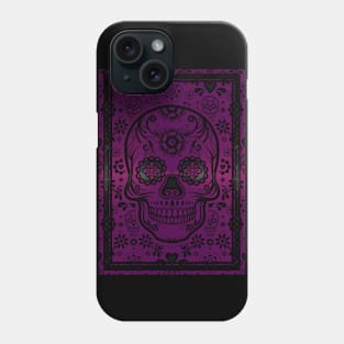 Gold sugar skull Phone Case