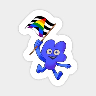 Straight Ally Pride Flag Four! Magnet