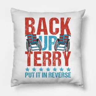 Back-Up Terry Put It In Reverse Firework Funny 4th Of July Pillow