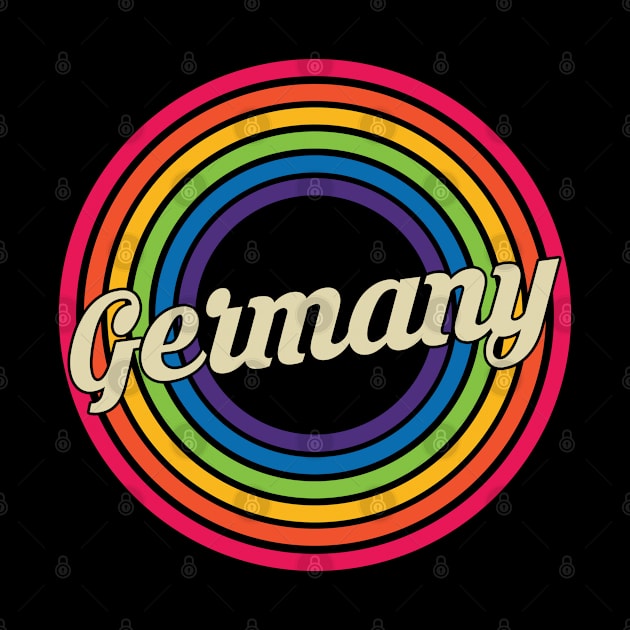 Germany - Retro Rainbow Style by MaydenArt
