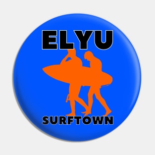 ELYU SURFTOWN - FRIENDS GOING FOR A SURF Pin