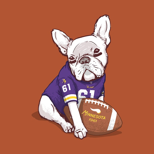 Minnesota Football Bulldog by flowwestprintandapparel