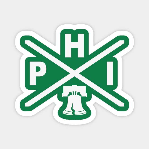 PHI Crest Magnet by Philly Drinkers