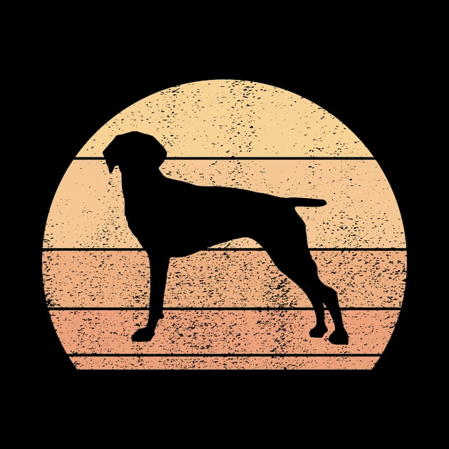 Retro Sunset Old Danish Pointer by Shirtjaeger