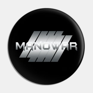 Metallic Illustration manowar Pin