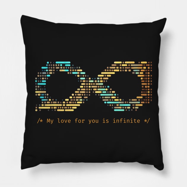 My love for you is infinite - V3 Pillow by SMCLN