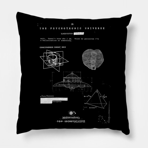 The Psychotronic Universe Pillow by ActualLiam