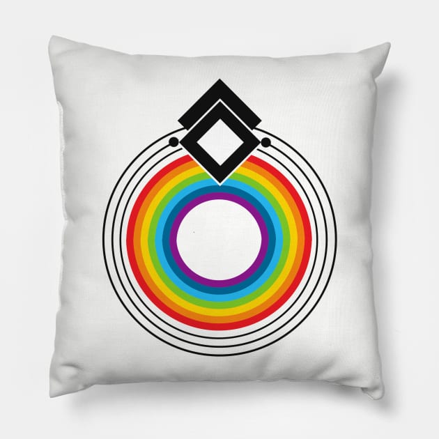 Astral Rainbow #1 Pillow by wanderingteez