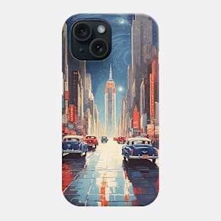 Manhattan New York Starry Night United States of America Tourism Vintage Phone Case